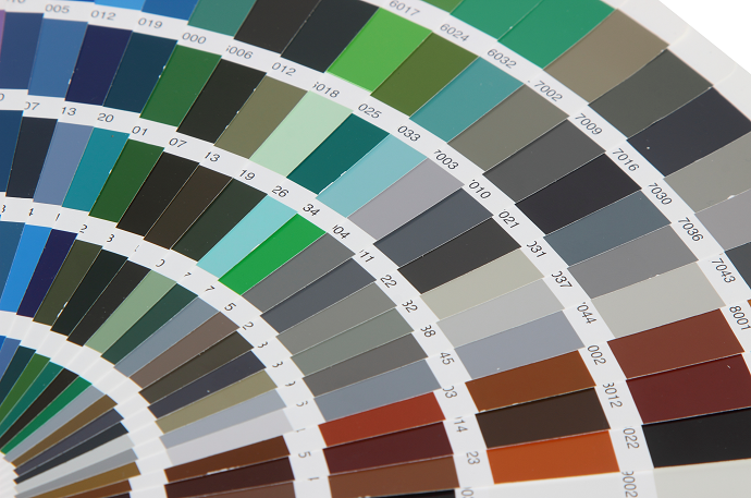 Wide range of coating types and colors